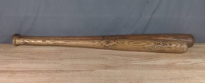 Two MLB and Little League Baseball Bats by Eddie Matthews and Ted Williams X
