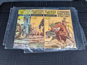 1968 Vintage Classics Illustrated Comic Books #24 #126 #143   Q