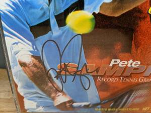 Pete Sampras Autographed Wheaties Box in Case Tennis Champion Wimbledon T