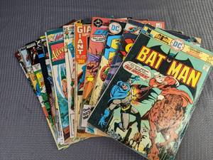 (13) Vintage DC Marvel Comic Books Iron Man, Sandman, Aqua Man, and MORE  Q