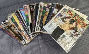 Collection of (31) Comic Books DC, Marvel, The Crow, Starstruck, Hard Looks, Image, Bast, Fathom, Abe Sapien, Emma Frost, Captain Marvel & More Q