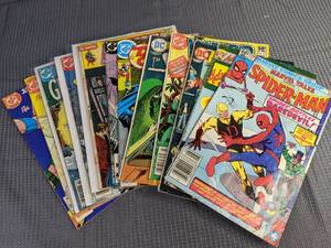 (12) Vintage DC Comic Books Spectre, Spiderman, Firestorm, Superboy, Flash, Green Lantern, and More   Q