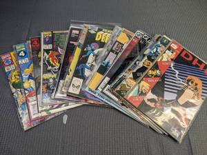 Collection of (20) Comic Books DHP, Arkham Asylum Living Hell, American Flagg, Dark Dominion, Defenders, Fantastic Four  Q