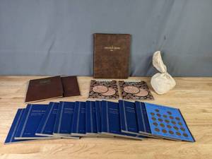Large Collection of United States Lincoln Cent and Wheat Penny Coins, 1910 - 1974 Q