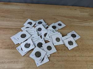 Collection of United States Jefferson Nickel Coins, 1941 - 1967 Q