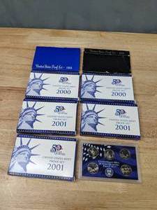 1968 1978 (2) 2000 (3) 2001 United States Proof Sets 50 State Quarters Set  Q
