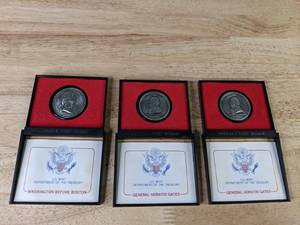 Americas First Metals Washington Before Boston (2) General Horatio Gates  Q