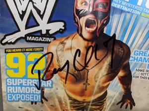 Rey Mysterio WWE Autographed Wrestling Magazine T