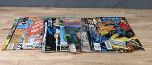 Collection of (17) Comic Books Steel, Nth Man, Daredevil, Flash, The Incredible Hulk, and More  Q
