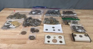 Large Lot of Foreign Currency Multiple Bags, Mexico Mint Set 1965, and Many More  Q