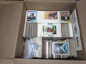 Collection of Baseball Trading Cards MLB and Some Protective Card Sleeves  Q