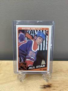 1984 Topps Wayne Gretzky All Star Hockey Card Edmonton Oilers NHL T
