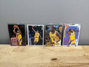 4 Kobe Bryant Rookie Cards 1996-97 NBA Hoops Fleer Ultra Upper Deck Lakers Basketball T