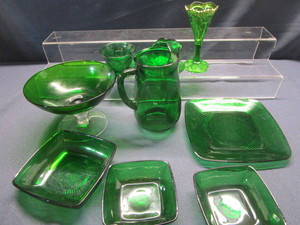 Forest Green Glassware