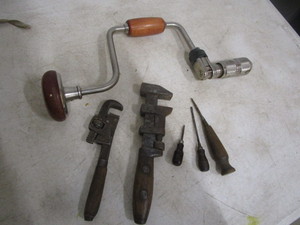 Miller Falls Drill Brace & Tools