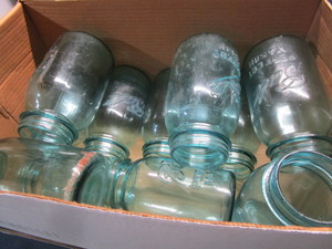 Blue Canning Jars