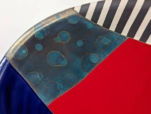 lot 44 image: Colorful Sarasota Summer Ceramic Bowl by Scott Causey