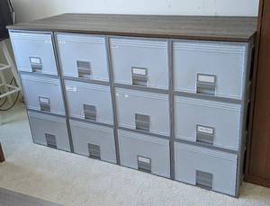 lot 60 image: Plastic File Storage Unit