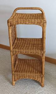 lot 69 image: Small Wicker Accent TableStand