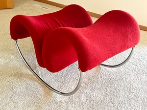 lot 1 image: Unique and Amazing Mid Century Chrome Rocking Chair