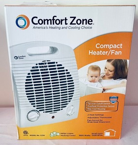 lot 88 image: 2 Comfort Zone Compact Heater Fans