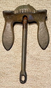 lot 96 image: Two Metal Boat Anchors