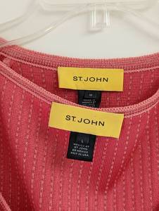 lot 115 image: Pink St. John Knit SweaterTank Set