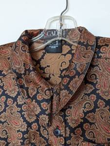 lot 119 image: Vintage Escada by Margaretha Ley Brown Silk Blouse