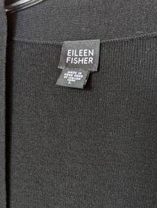 lot 123 image: Eileen Fisher Black Wool Sweater
