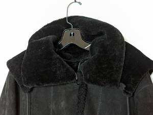lot 127 image: Black Dominic Bellissimo Suede Hooded Jacket