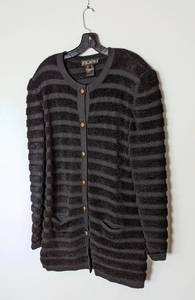 lot 136 image: Escada by Margaretha Ley Brown Wool Blend Cardigan