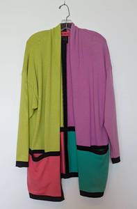 lot 137B image: Vintage Escada Color Block Wool Sweater