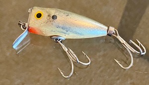 lot 161 image: Four Vintage Fishing Lures including Crazy Crawley and Dive Runt Spook Sinker