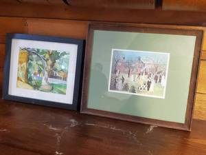 lot 55 image: Two Framed Pieces Of Art