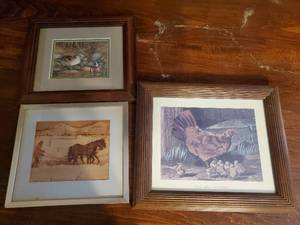 lot 56 image: Three Pieces Of Framed Art
