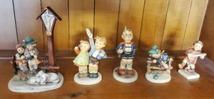 lot 68 image: Collection Of 5 Hummel Figurines