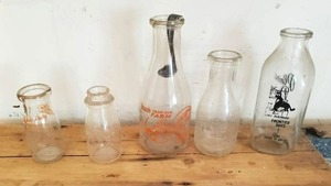 lot 82 image: Collection Of Old Milk Bottles