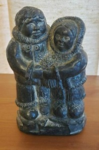 lot 118 image: Inuit Sculpture By The Wolf Sculptures