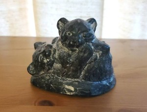 lot 120 image: Inuit Sculpture By The Wolf Sculptures