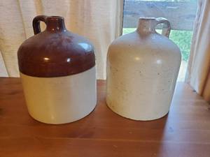 lot 130 image: Two Vintage Stoneware Jugs