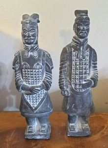lot 131 image: Two Asian Style Terracotta Soldier Warriors
