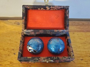 lot 139 image: Pair Of Meditation Balls