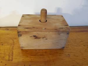 lot 215 image: Antique Butter Press Stamper