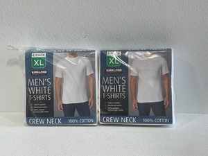 2 Packs New Kirkland XL White Undershirts