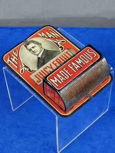 lot 29 image: Vintage Juicy Fruit Tin Advertising Display