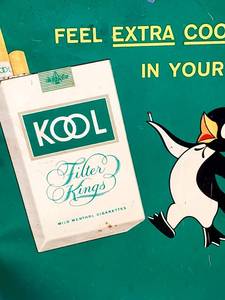 lot 28 image: Vintage Cool Filter Kings Tin Advertising Display