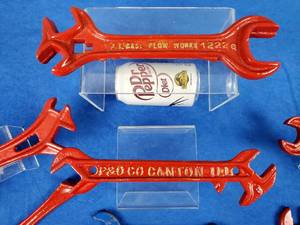 lot 70 image: (10) Vintage Iron Wrenches