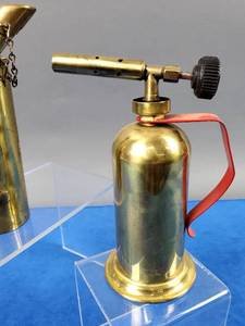 lot 42 image: (2) Vintage Brass Gasoline Torches