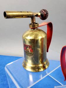 lot 31 image: (2) Vintage Brass Gasoline Torches