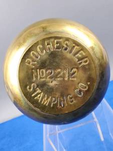 lot 33 image: Rochester Stamping Co Brass Spitoon